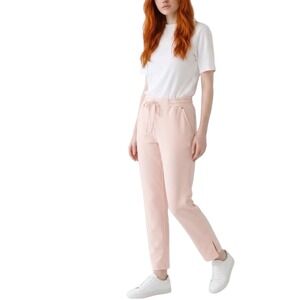 Elizabeth & Nicole Pink Drawstring Joggers Gold Stud‎ Detail Garter Waist